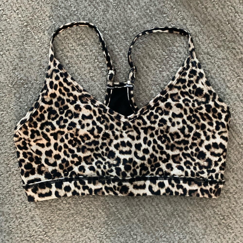 Zyia leopard print sports bra